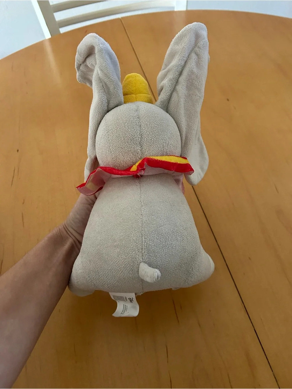 Disney Dumbo Plush Elephant with Pink Ears and Yellow Hat